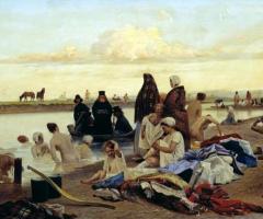 Картина Репина. Приплыли.